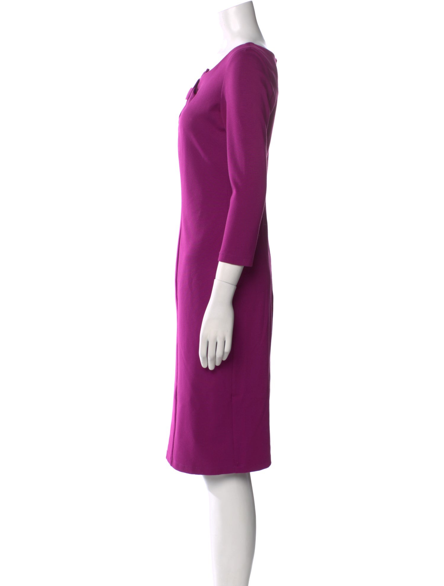 Teri Jon by Rickie Freeman Scoop Neck Knee-Length Dress