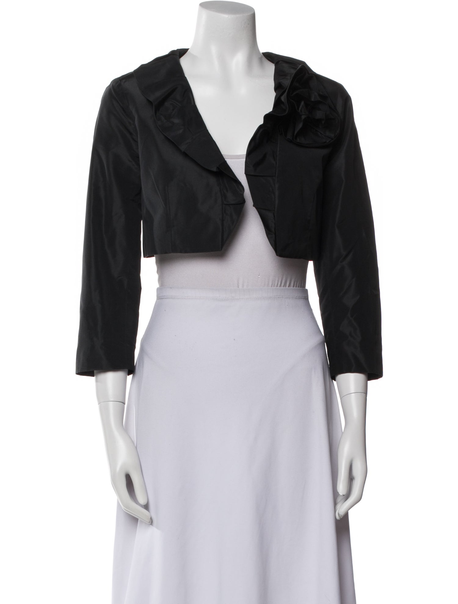 Teri Jon by Rickie Freeman Silk Bolero