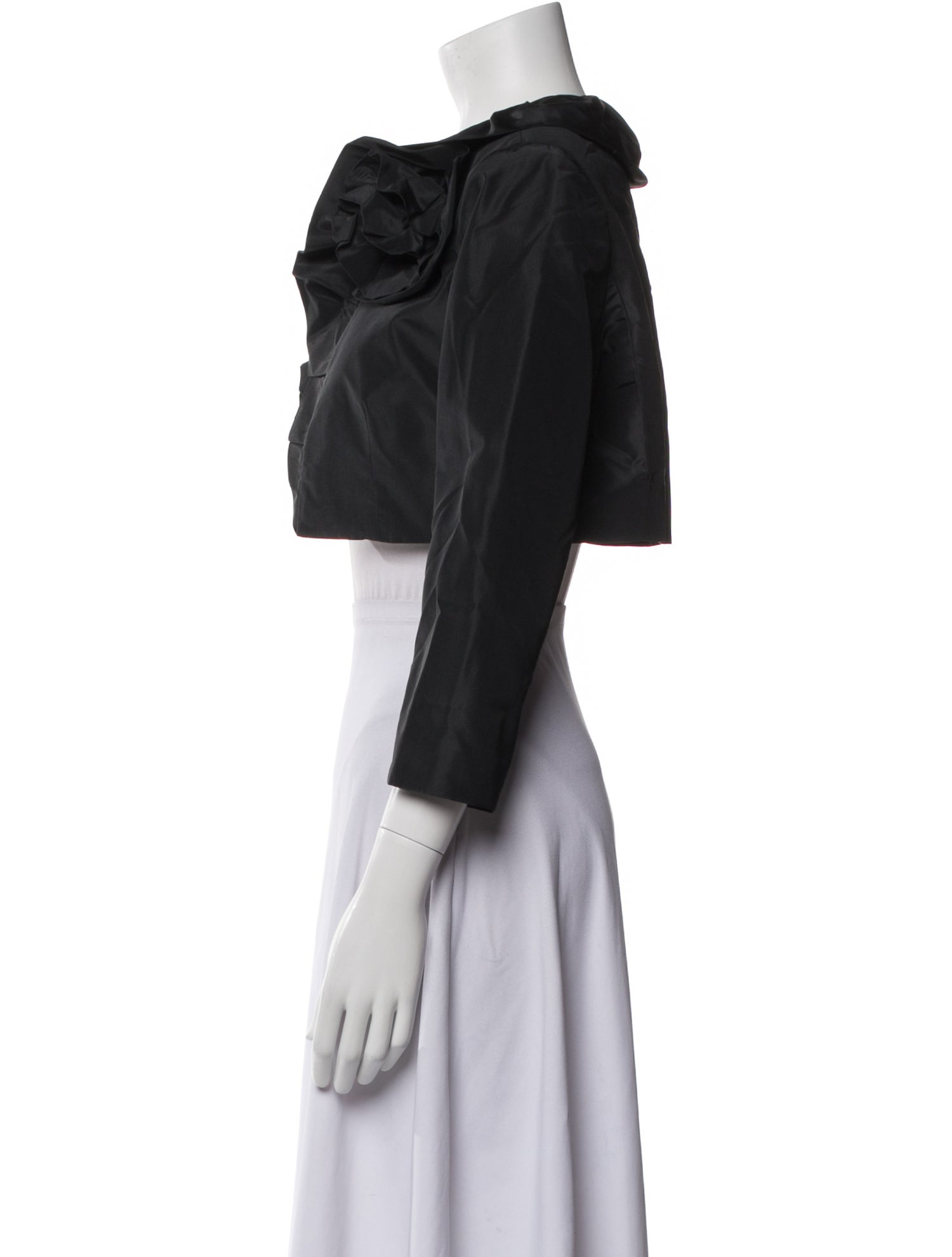 Teri Jon by Rickie Freeman Silk Bolero