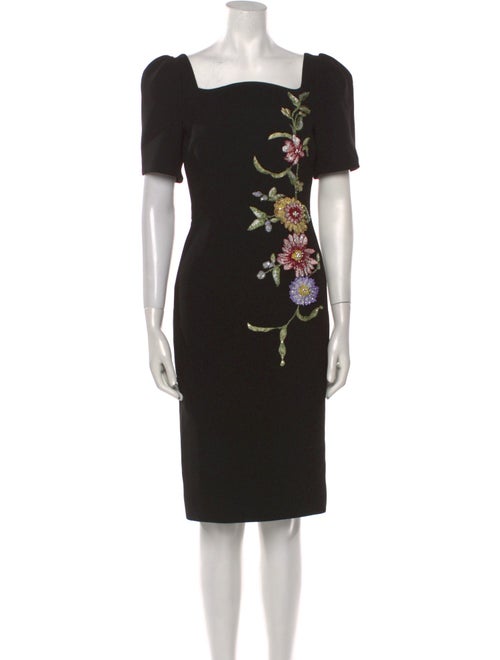 Teri Jon by Rickie Freeman Printed Knee-Length Dress