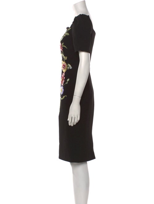 Teri Jon by Rickie Freeman Printed Knee-Length Dress