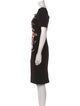 Teri Jon by Rickie Freeman Printed Knee-Length Dress