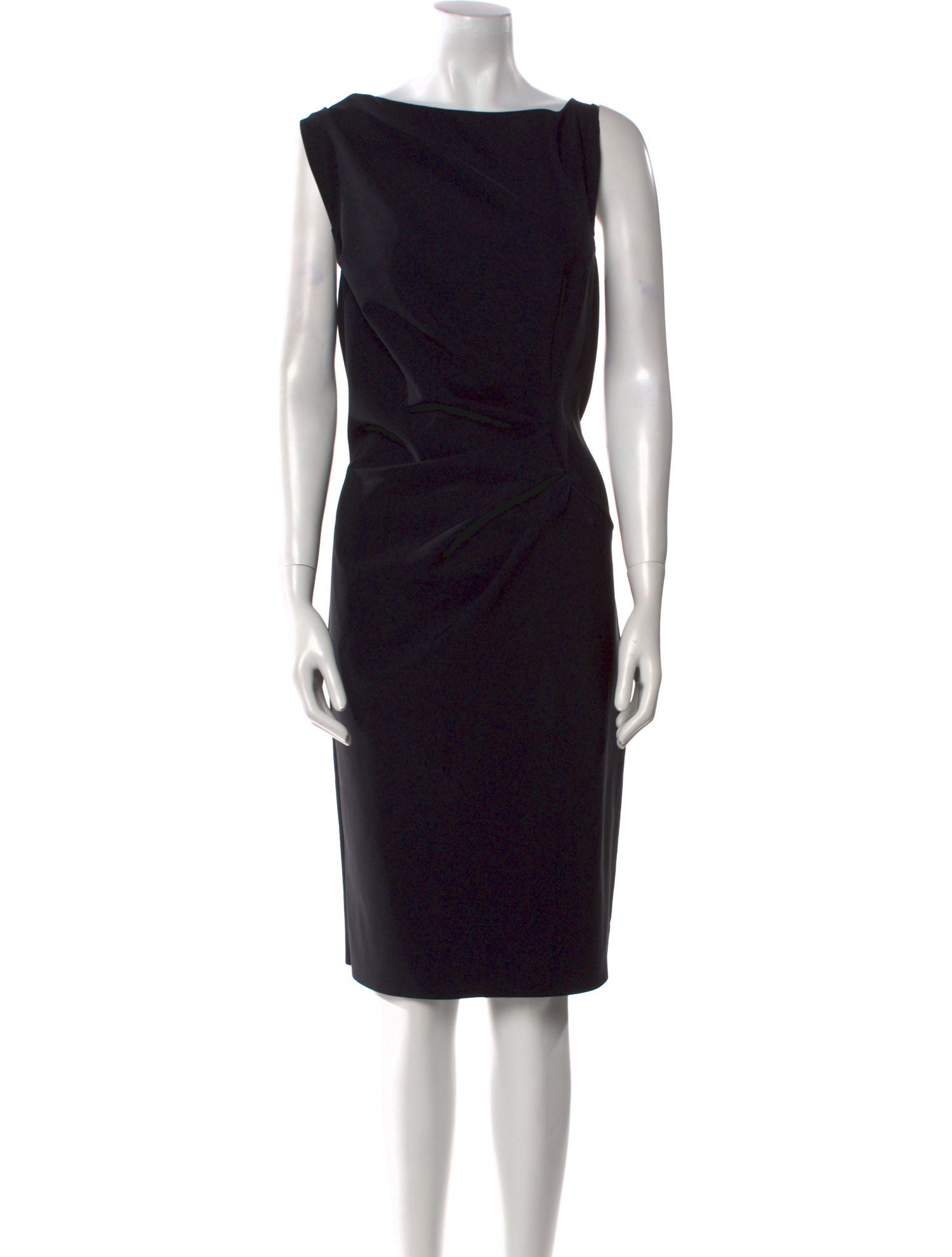 Teri Jon by Rickie Freeman Bateau Neckline Knee-Length Dress
