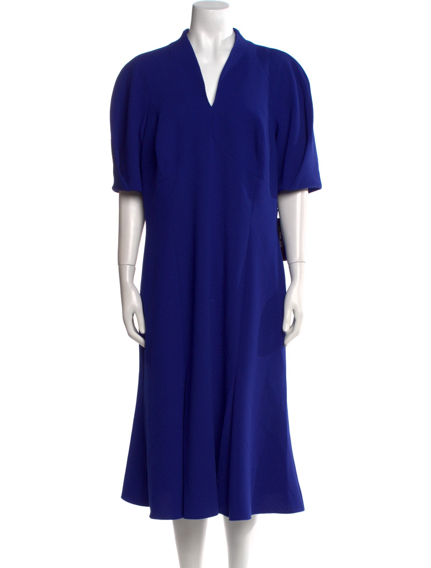Teri Jon by Rickie Freeman V-Neck Midi Length Dress w/ Tags