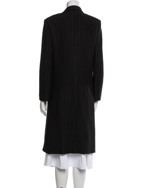 Teri Jon by Rickie Freeman Wool Striped Peacoat