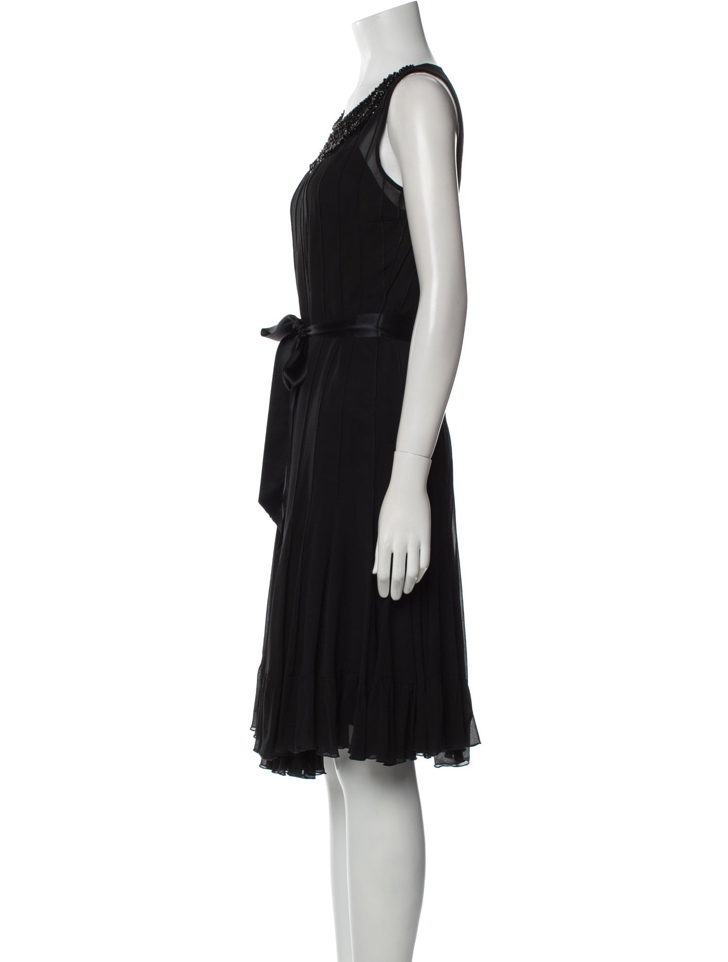 Teri Jon by Rickie Freeman Silk Knee-Length Dress