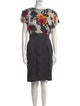 Teri Jon by Rickie Freeman Silk Knee-Length Dress