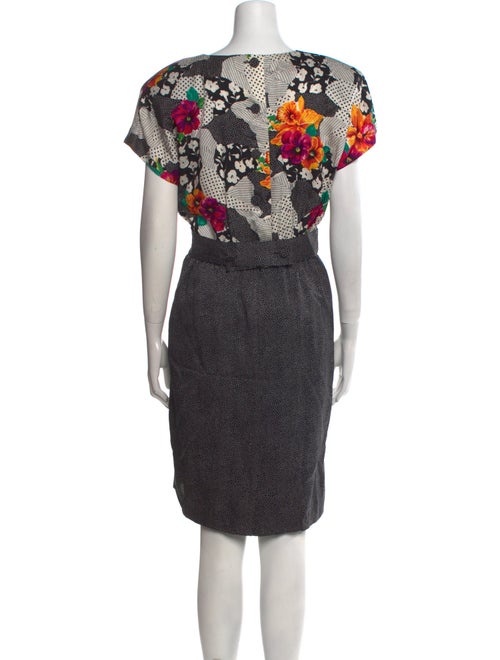 Teri Jon by Rickie Freeman Silk Knee-Length Dress