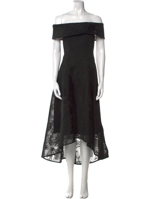 Teri Jon by Rickie Freeman Floral Print Long Dress