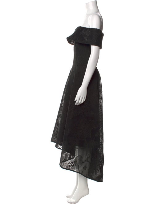 Teri Jon by Rickie Freeman Floral Print Long Dress