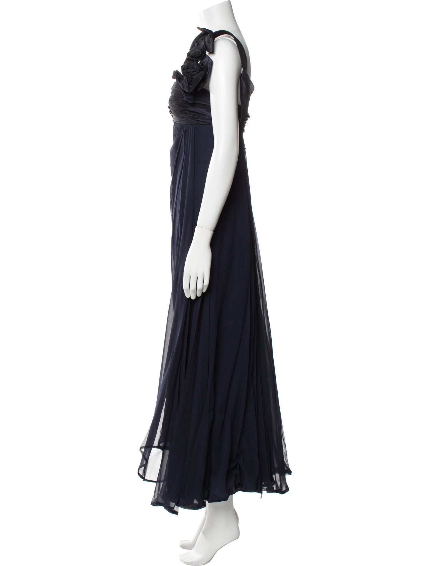 Teri Jon by Rickie Freeman Silk Long Dress