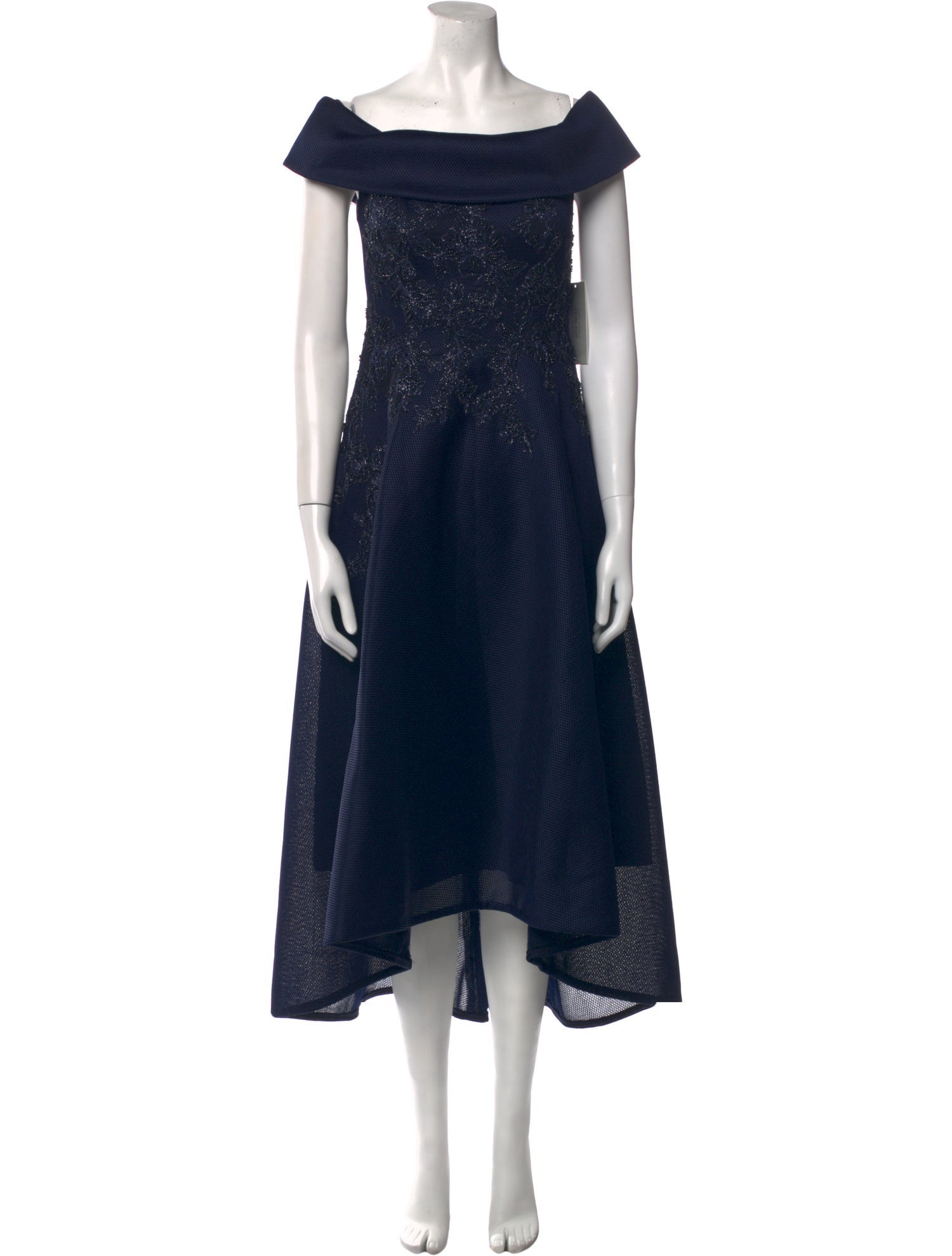 Teri Jon by Rickie Freeman Patterned Long Dress w/ Tags