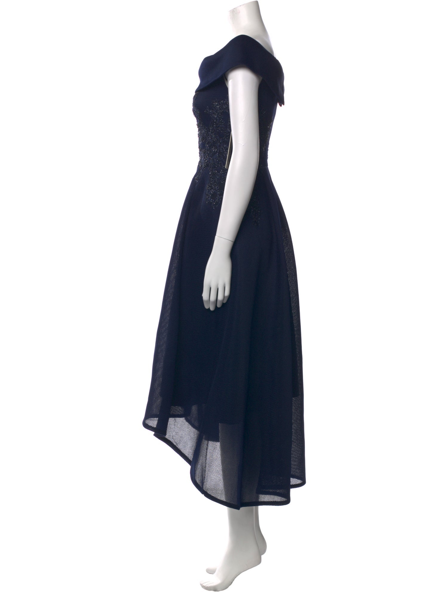 Teri Jon by Rickie Freeman Patterned Long Dress w/ Tags