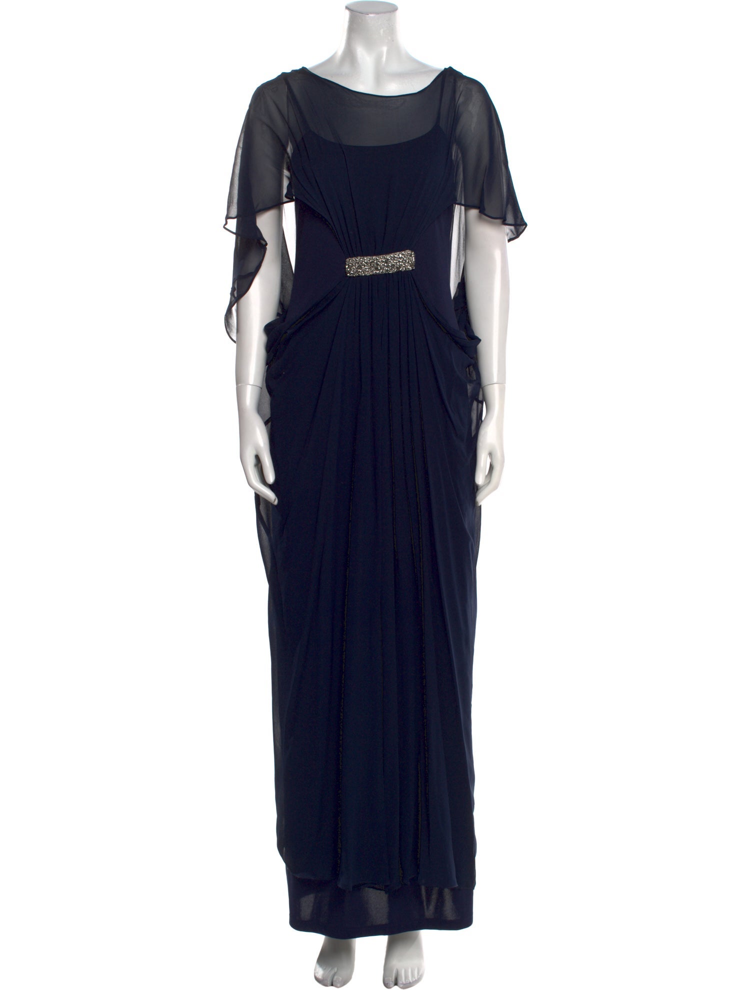 Teri Jon by Rickie Freeman Silk Long Dress