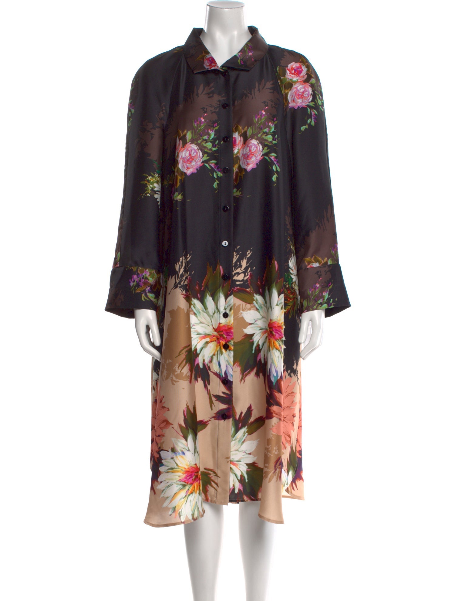 Teri Jon by Rickie Freeman Floral Print Long Dress