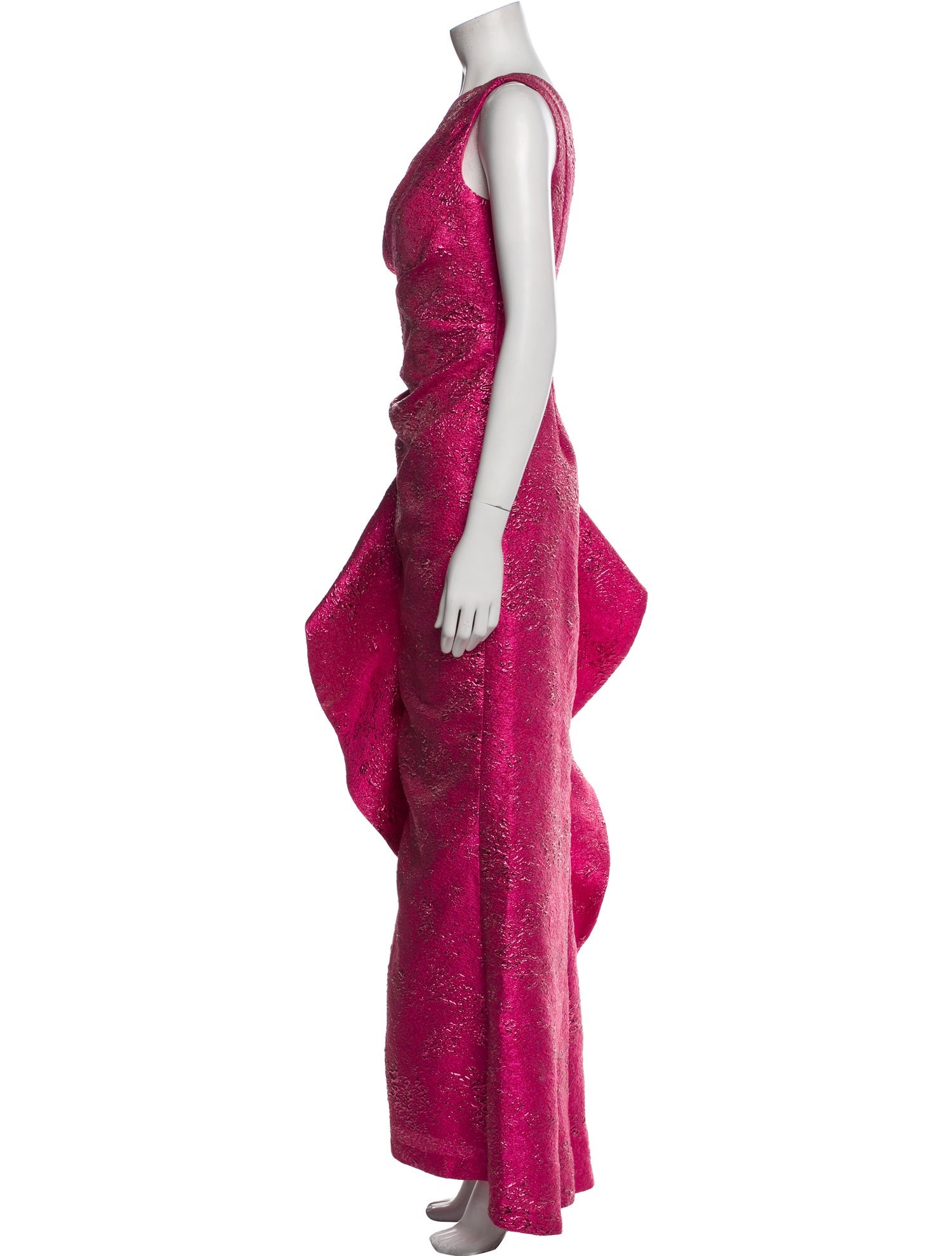 Teri Jon by Rickie Freeman One-Shoulder Long Dress