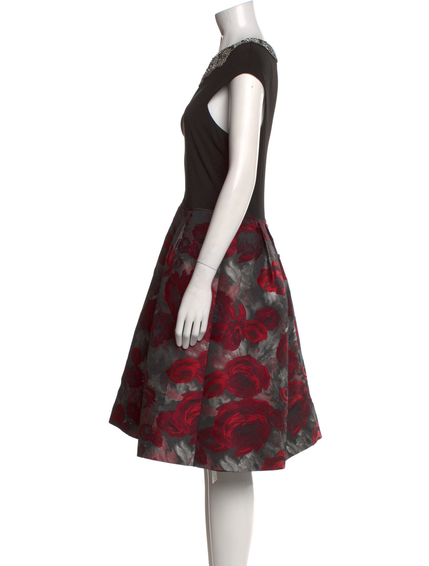 Teri Jon by Rickie Freeman Printed Knee-Length Dress