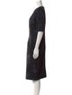 Teri Jon by Rickie Freeman Crew Neck Midi Length Dress
