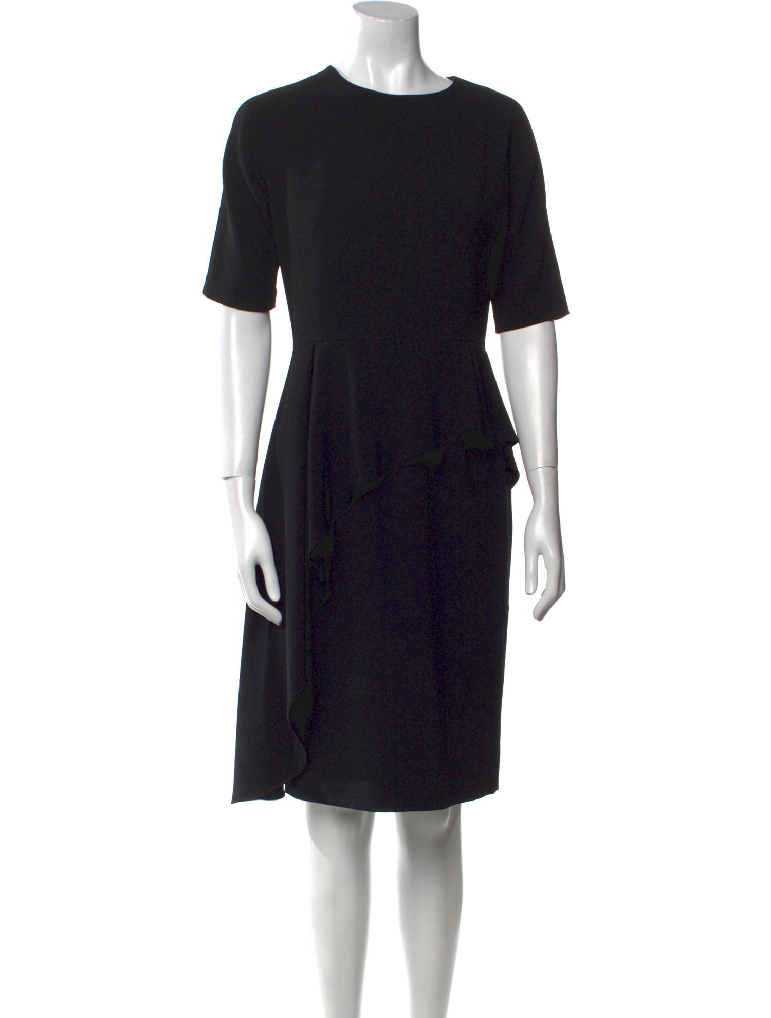 Teri Jon by Rickie Freeman Crew Neck Knee-Length Dress
