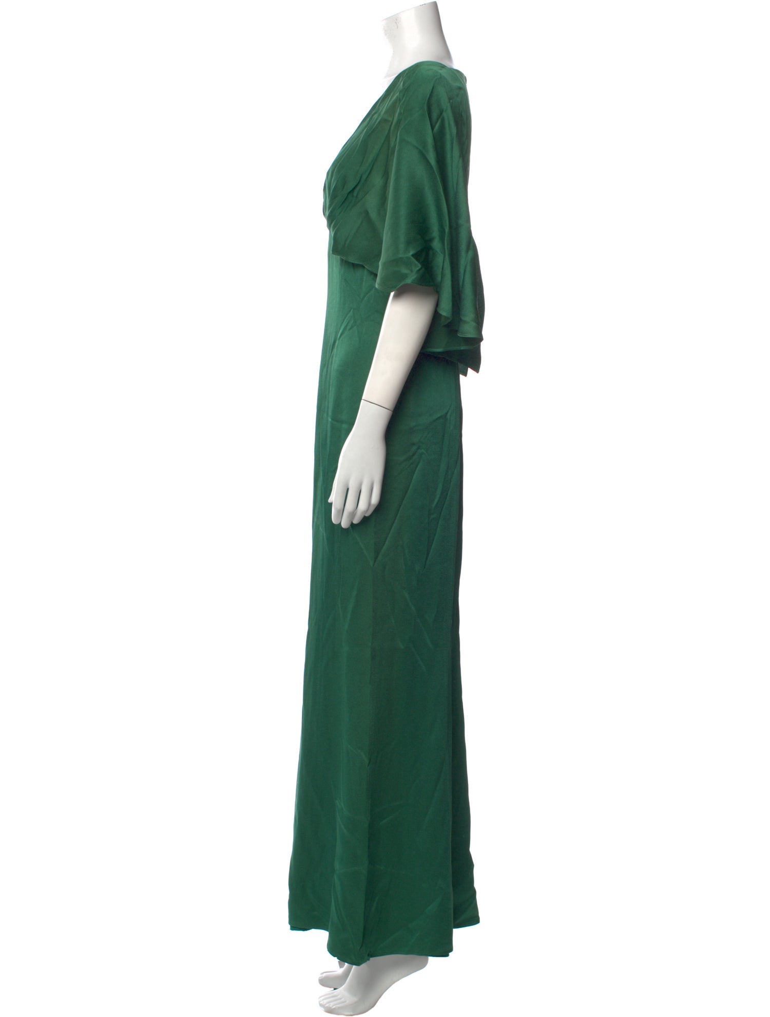 Teri Jon by Rickie Freeman V-Neck Long Dress