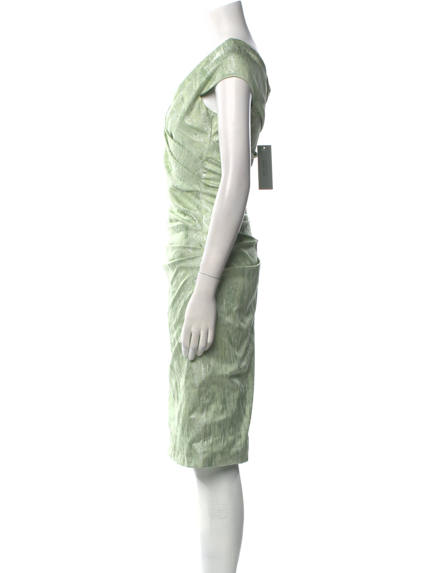 Teri Jon by Rickie Freeman V-Neck Knee-Length Dress w/ Tags