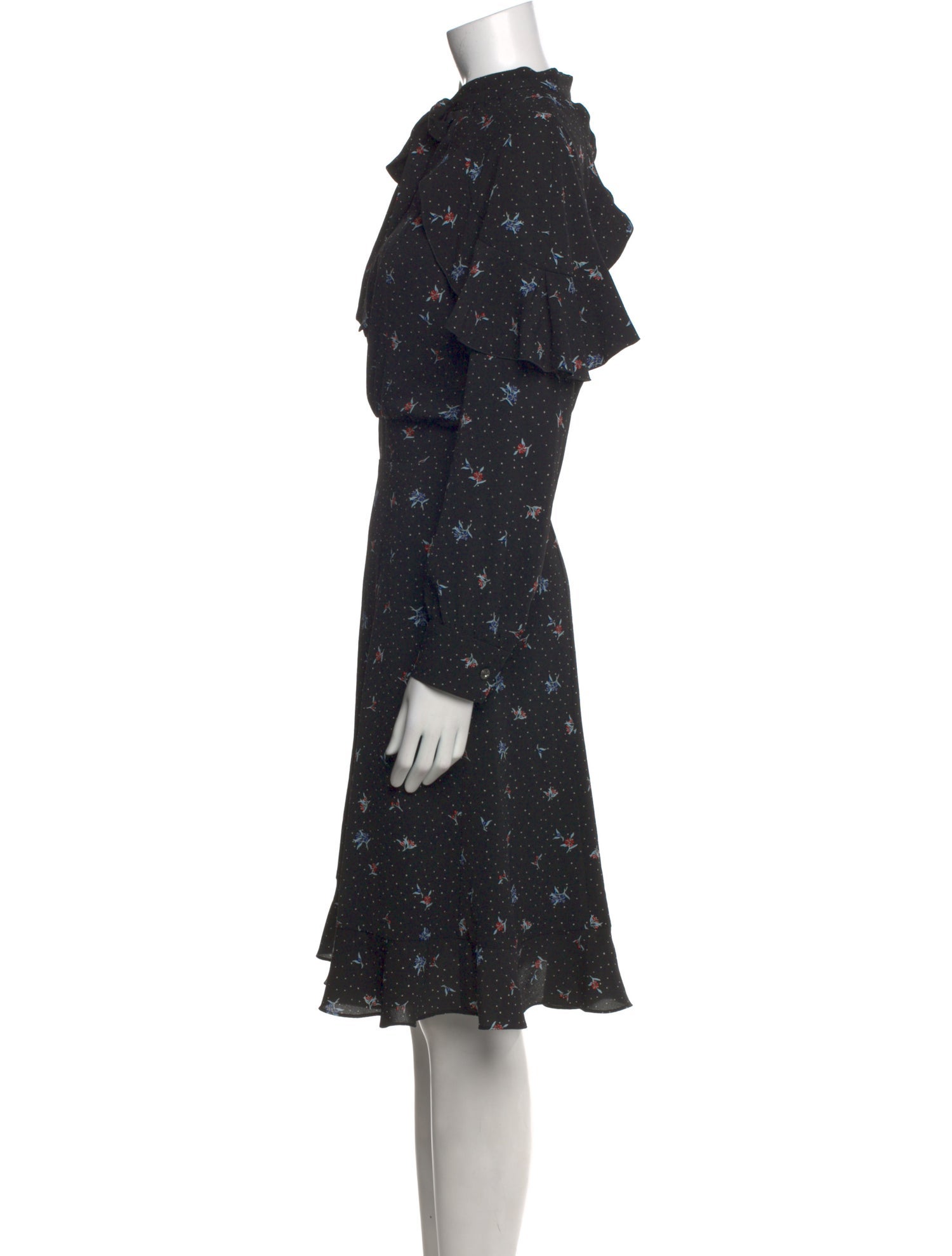 Teri Jon by Rickie Freeman Floral Print Midi Length Dress