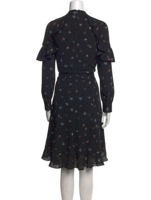 Teri Jon by Rickie Freeman Floral Print Midi Length Dress