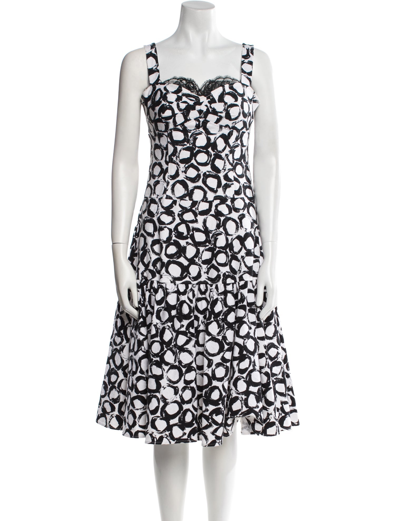 Teri Jon by Rickie Freeman Printed Midi Length Dress