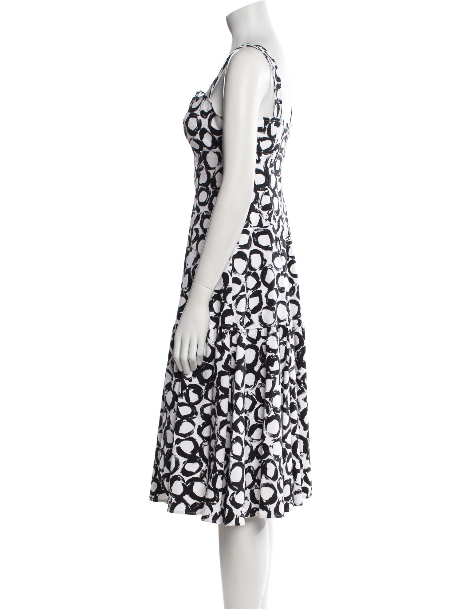 Teri Jon by Rickie Freeman Printed Midi Length Dress