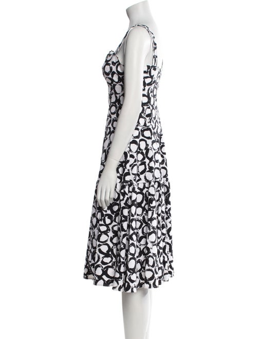 Teri Jon by Rickie Freeman Printed Midi Length Dress
