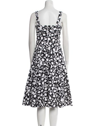 Teri Jon by Rickie Freeman Printed Midi Length Dress