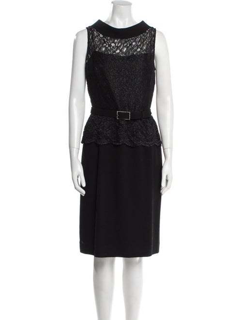 Teri Jon by Rickie Freeman Lace Pattern Knee-Length Dress