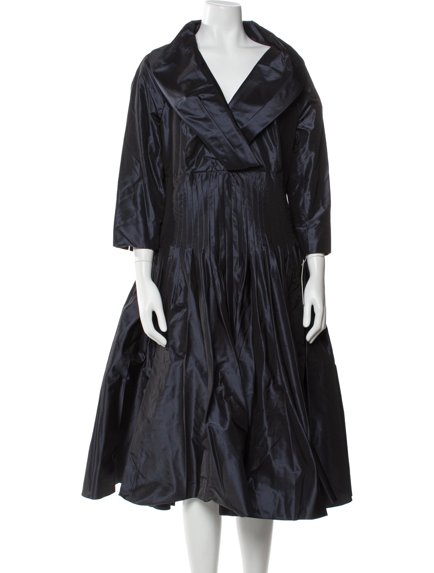 Teri Jon by Rickie Freeman Silk Midi Length Dress