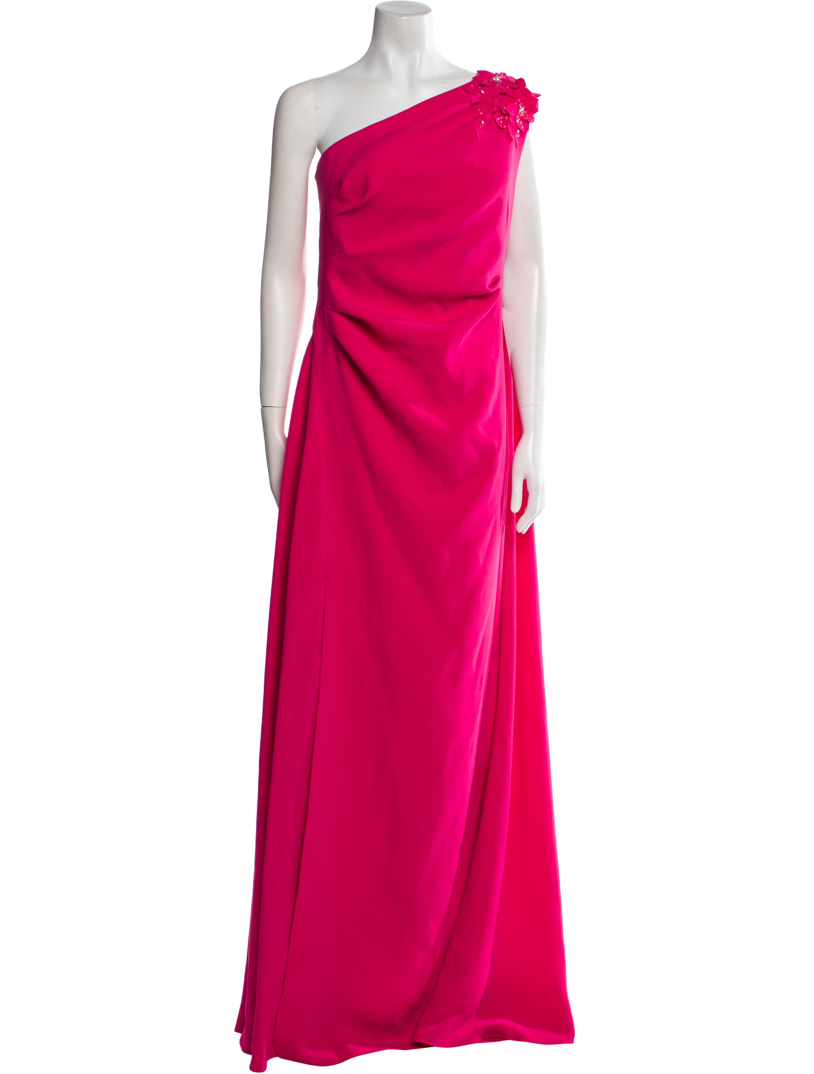 Teri Jon by Rickie Freeman One-Shoulder Long Dress w/ Tags