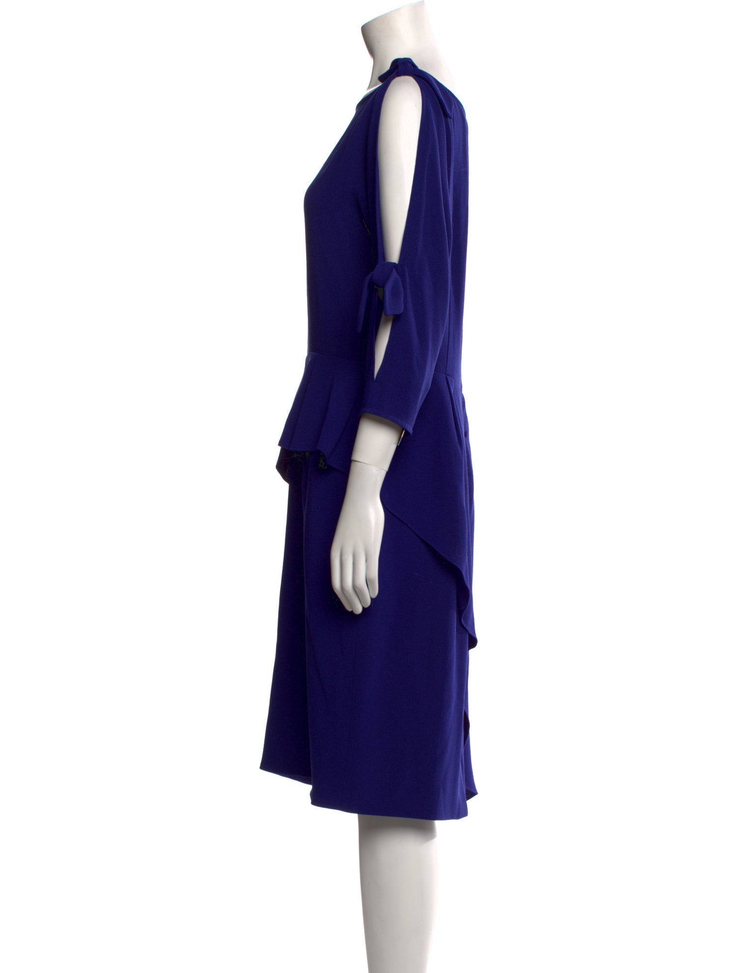 Teri Jon by Rickie Freeman Bateau Neckline Midi Length Dress w/ Tags