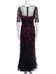 Teri Jon by Rickie Freeman Floral Print Long Dress