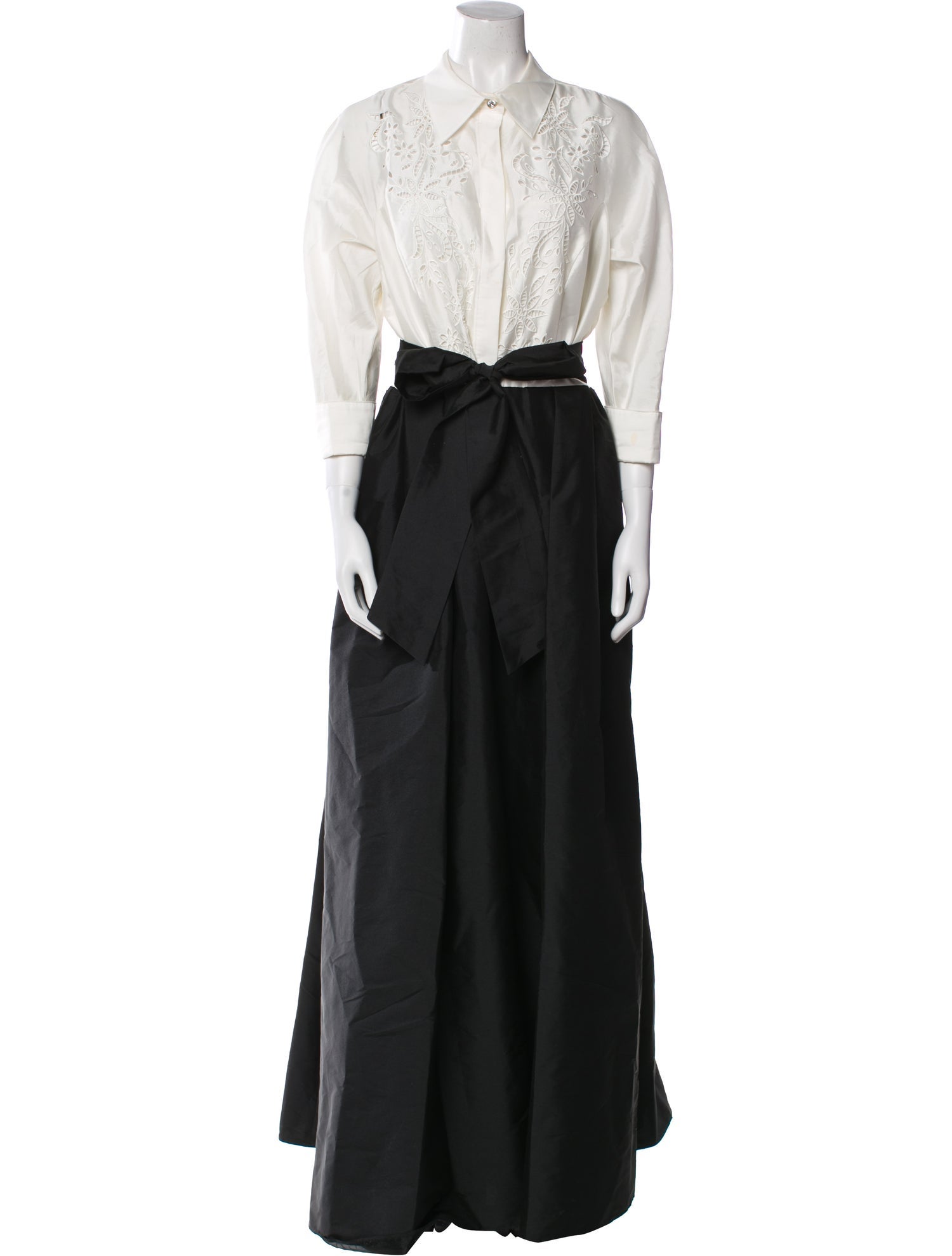 Teri Jon by Rickie Freeman V-Neck Long Dress