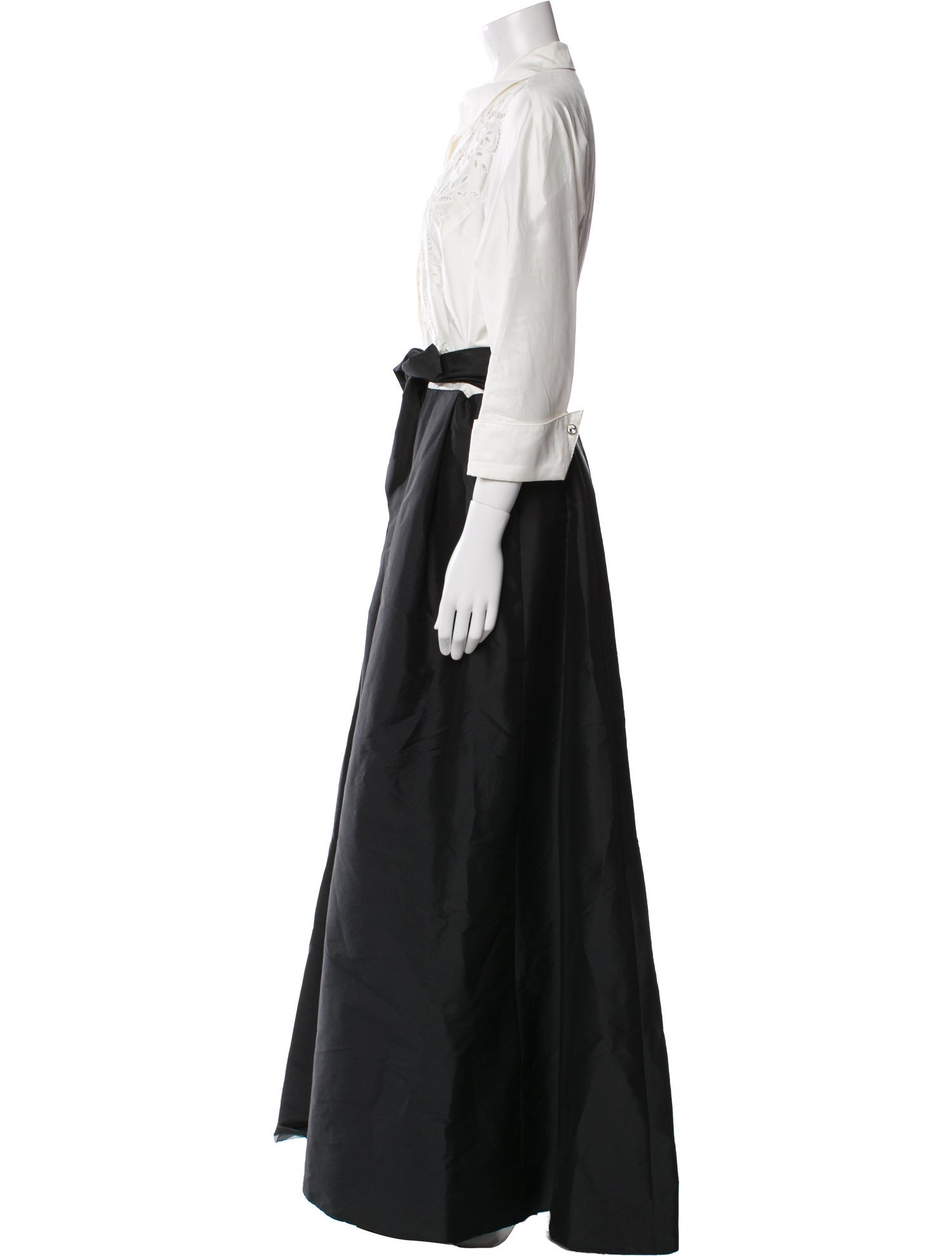 Teri Jon by Rickie Freeman V-Neck Long Dress