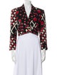 Teri Jon by Rickie Freeman Silk Printed Blazer
