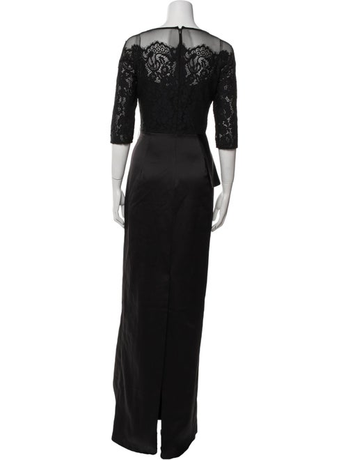 Teri Jon by Rickie Freeman Bateau Neckline Long Dress