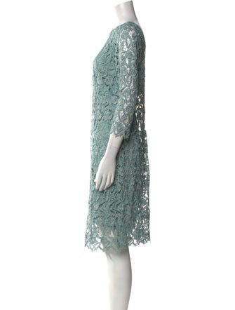 Teri Jon by Rickie Freeman Lace Pattern Knee-Length Dress