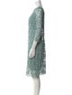 Teri Jon by Rickie Freeman Lace Pattern Knee-Length Dress