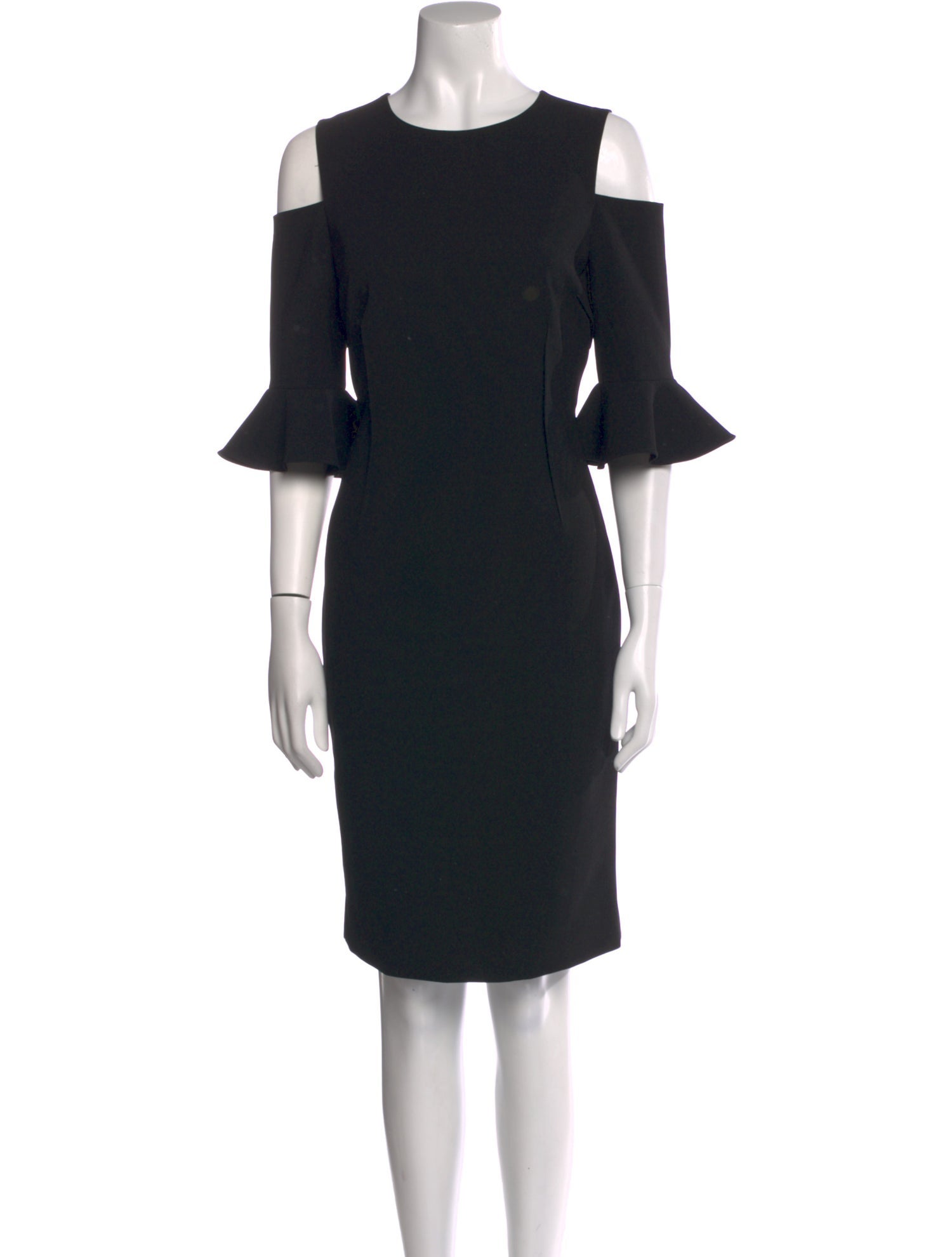 Teri Jon by Rickie Freeman Crew Neck Knee-Length Dress