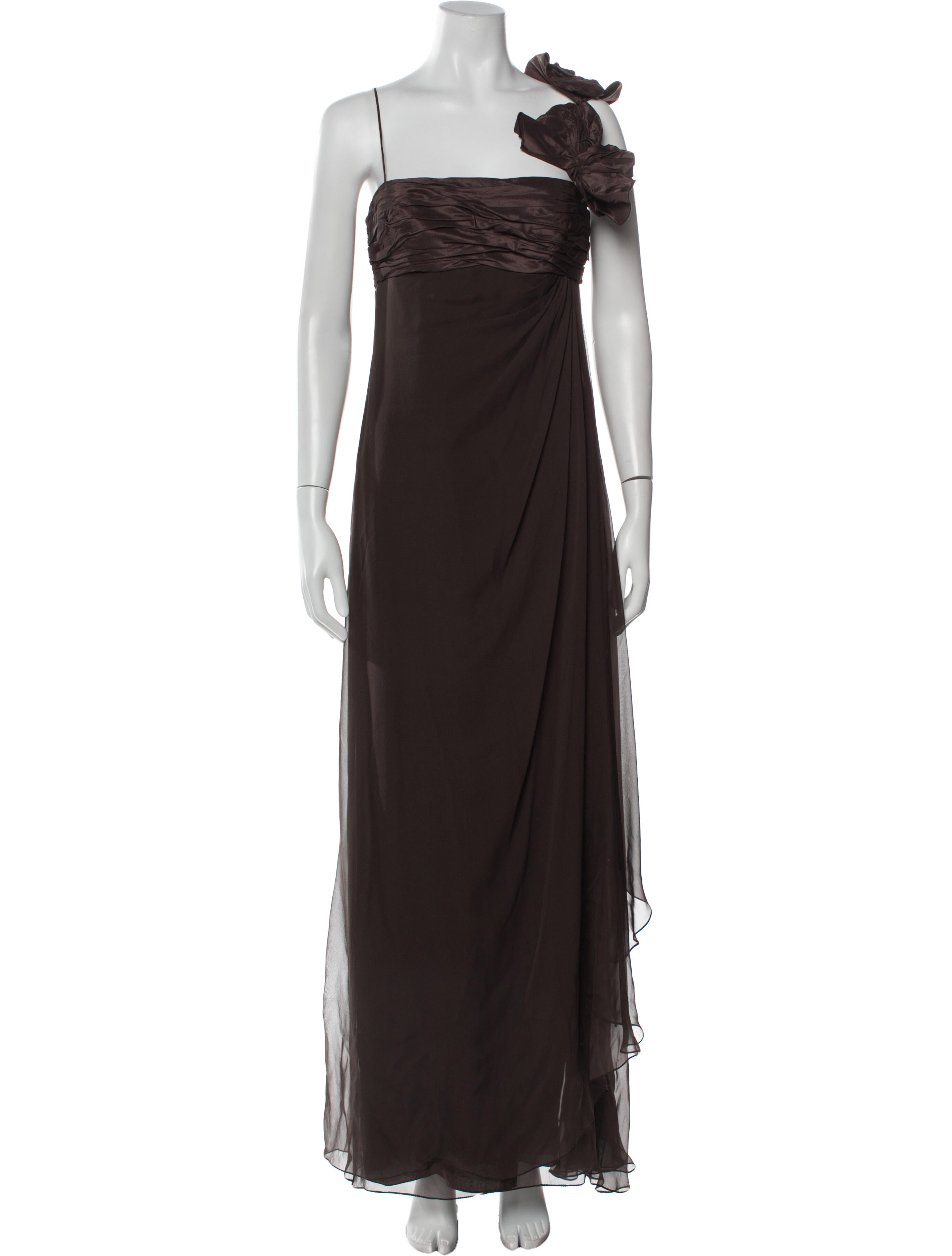 Teri Jon by Rickie Freeman Silk Long Dress