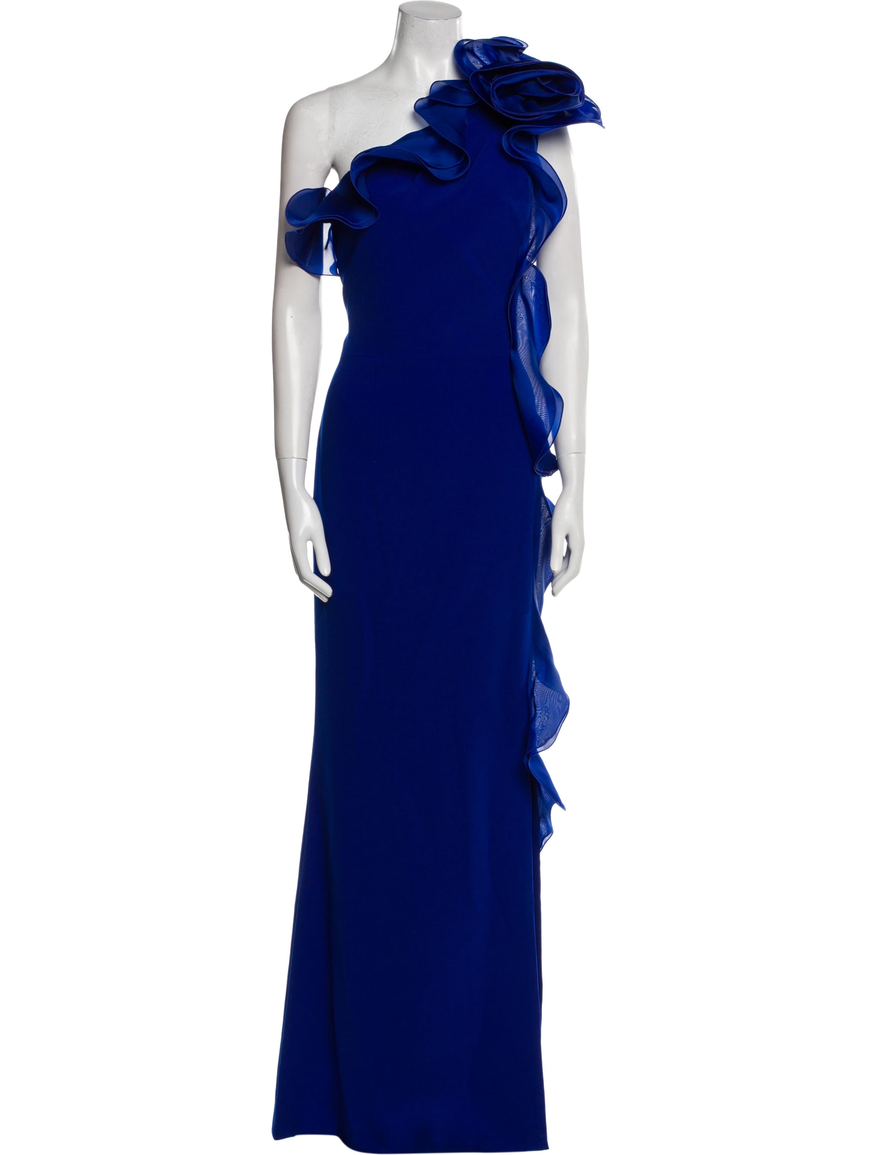 Teri Jon by Rickie Freeman One-Shoulder Long Dress w/ Tags