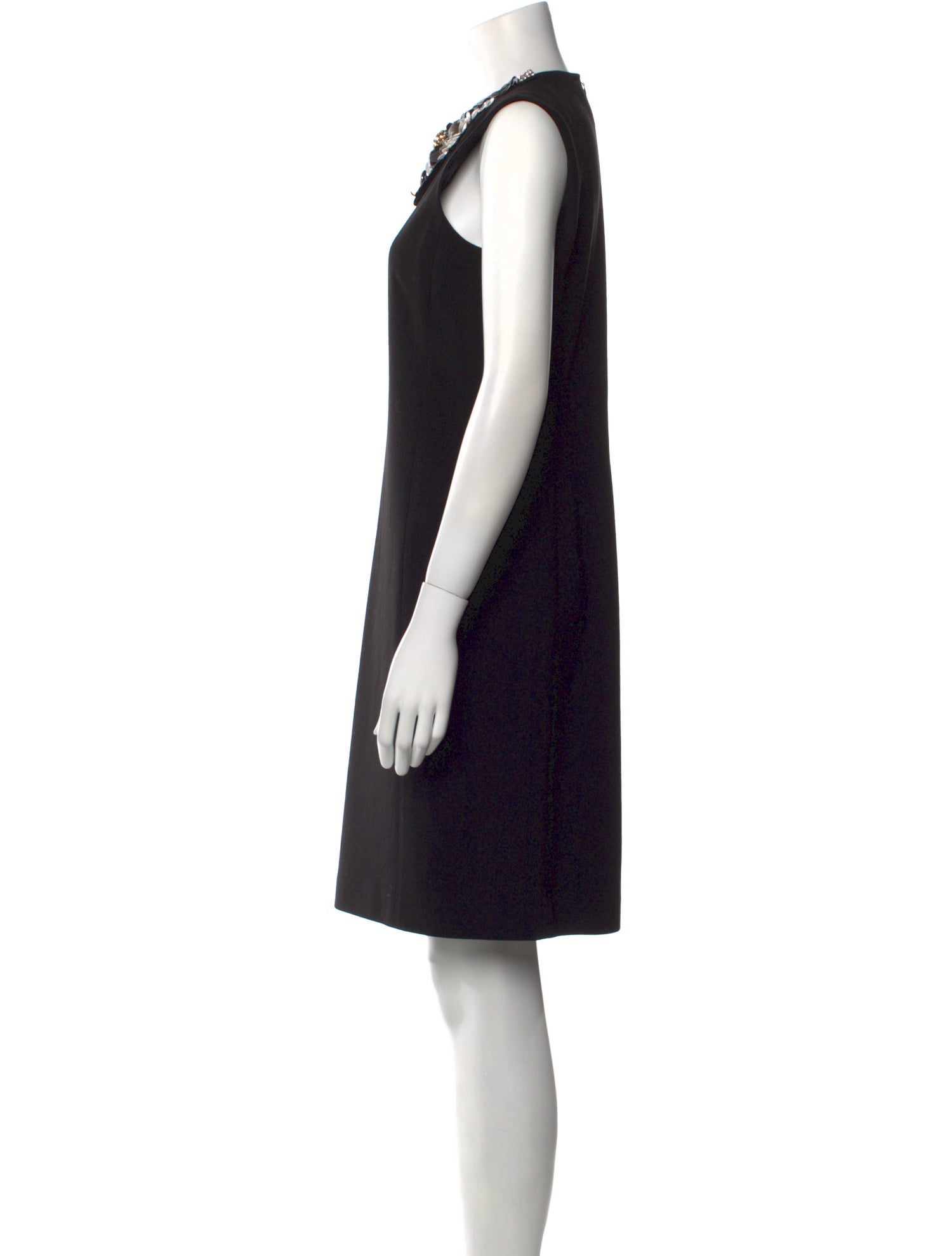 Teri Jon by Rickie Freeman Crew Neck Knee-Length Dress