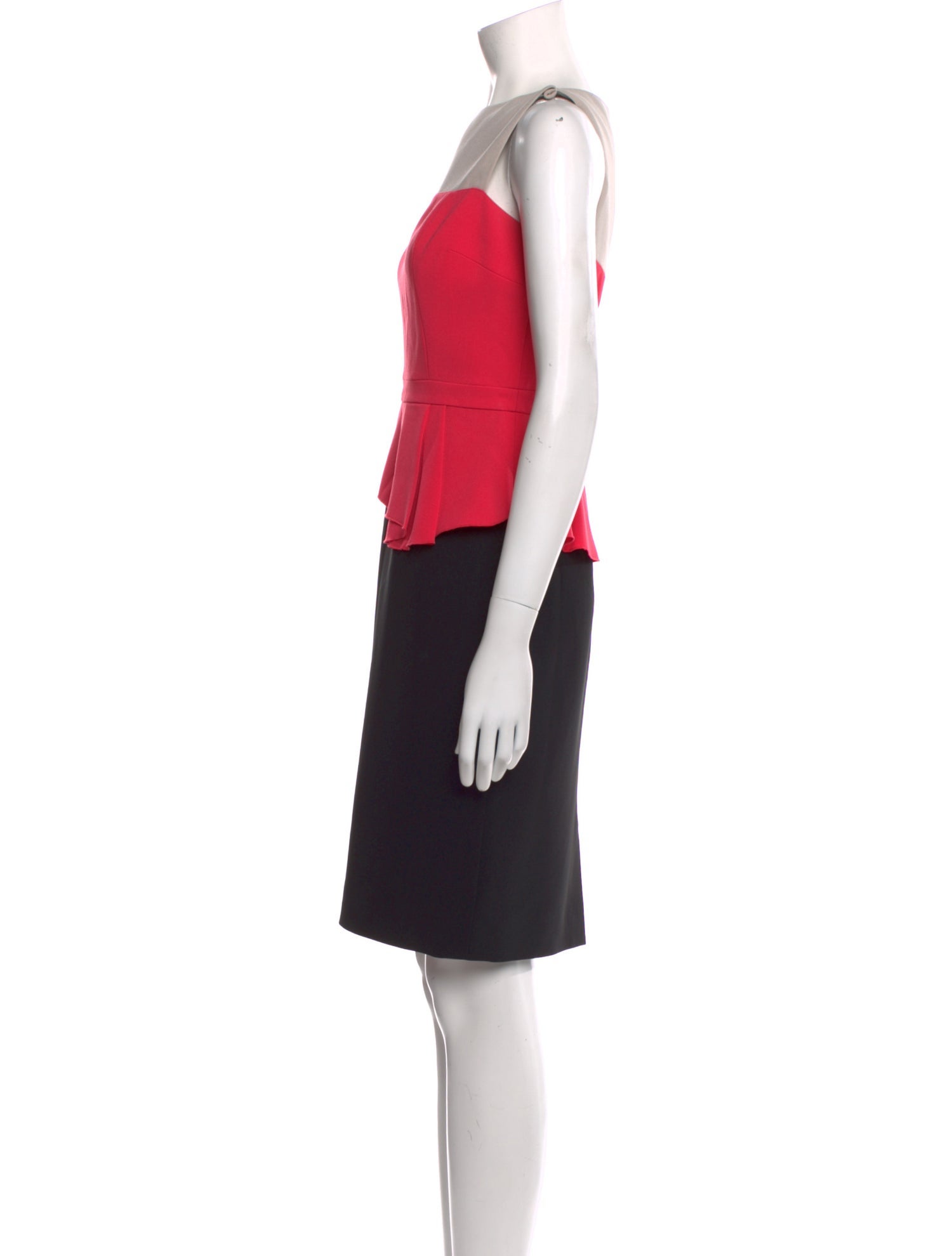 Teri Jon by Rickie Freeman Bateau Neckline Knee-Length Dress