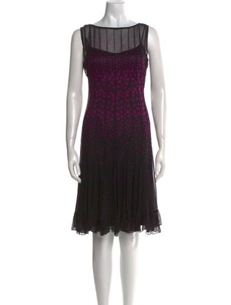 Teri Jon by Rickie Freeman Printed Midi Length Dress