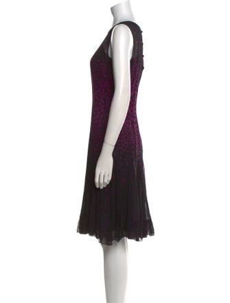 Teri Jon by Rickie Freeman Printed Midi Length Dress