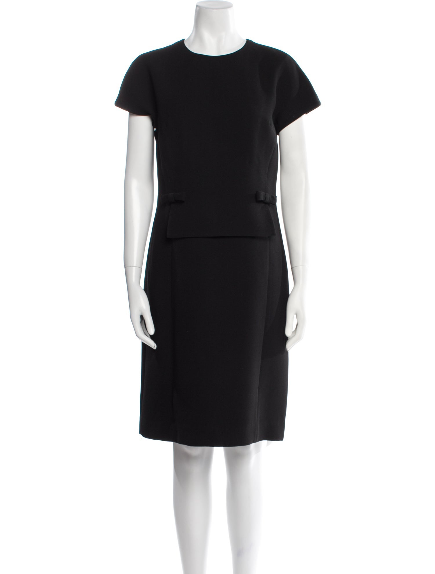 Teri Jon by Rickie Freeman Crew Neck Knee-Length Dress